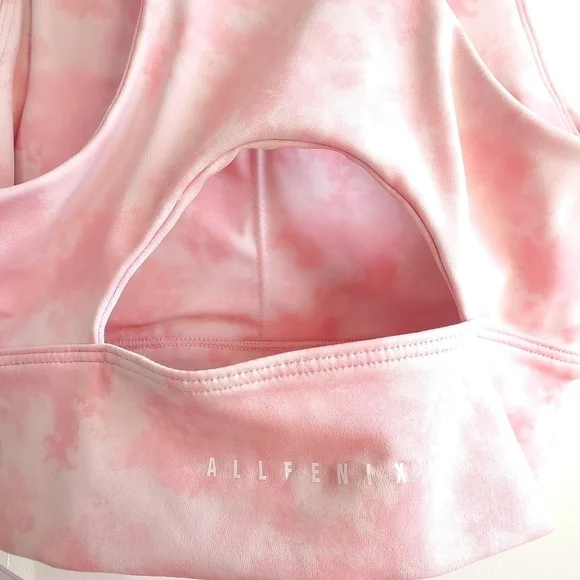 All Fenix Blush Tie Dye Longline Sports Bra NWT XS - Picture 5 of 9